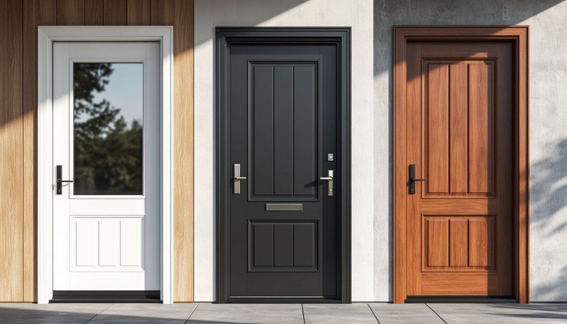 Плюсы и минусы входных пластиковых дверей по сравнению с металлическими и деревянными