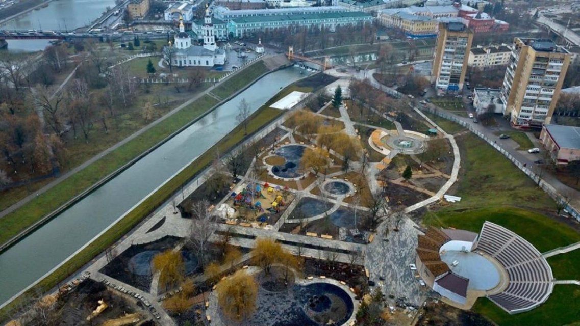 Клычков хочет сделать детский парк визитной карточкой Орла: фото с высоты птичьего полета