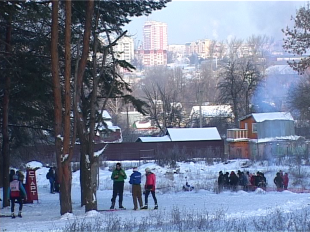 Мороз настоящим лыжникам не помеха! 