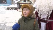 Дед Мороз со Снегурочкой на главной площади Орла
