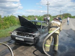 В Новодеревеньковском районе на ходу загорелся «ВАЗ»