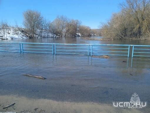 Во Мценском районе подтоплены два низководных моста