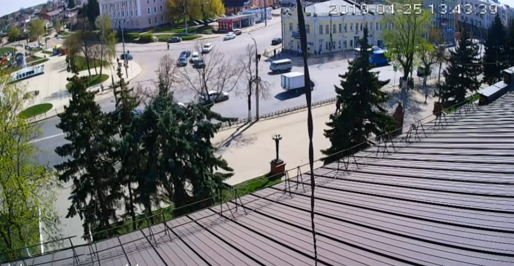 В Орле камера зафиксировала очередное ДТП