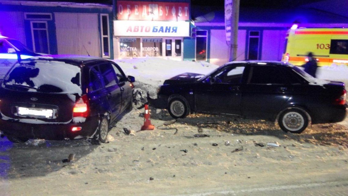 В Заводском районе Орла не смогли разъехаться две «Лады»