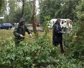 Нескучный субботник в парке на Комсомольской 