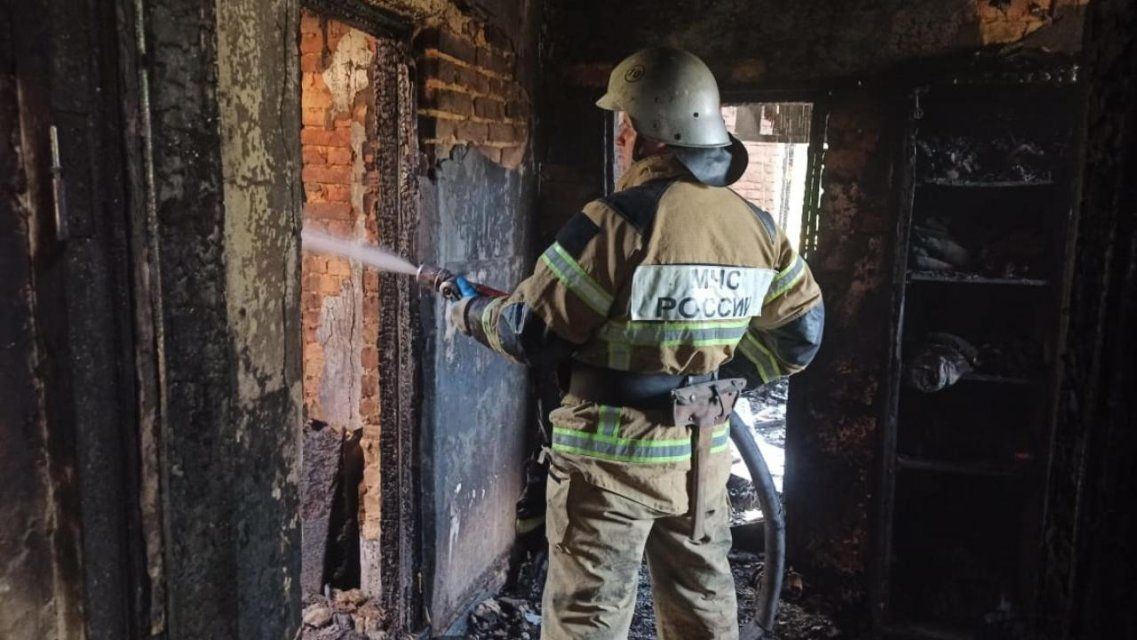 Четырехлетний малыш пострадал при пожаре в частном доме под Мценском