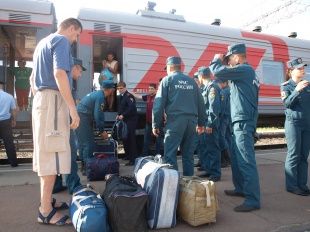 В Орел прибыл очередной поезд с беженцами из Украины 