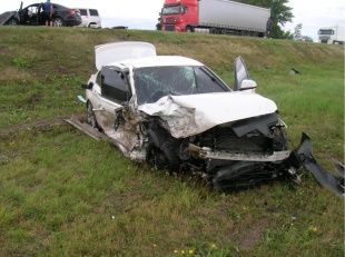 Под Орлом автомобиль «БМВ» врезался в «Шкоду»