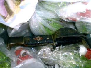 Новости за 90 секунд: таможенники изъяли нацистский нож, Красный Крест начал сбор средств для жителей Украины и разыскивается водитель, снесший трансформаторную подстанцию