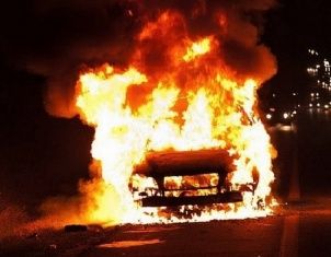 В Орле сгорел автомобиль