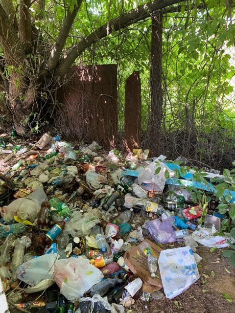 Орловчане завалили мусором центральный пляж