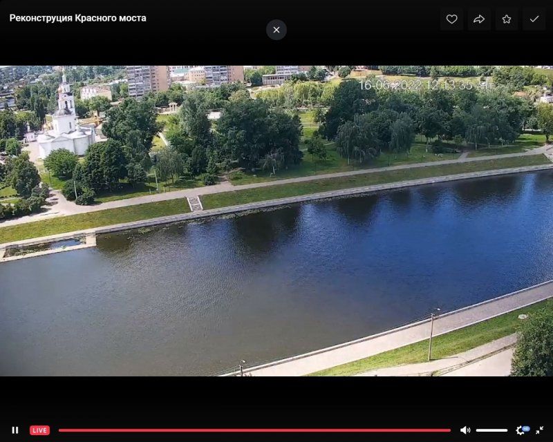 Орловчане «потеряли» Красный мост на онлайн-трансляции