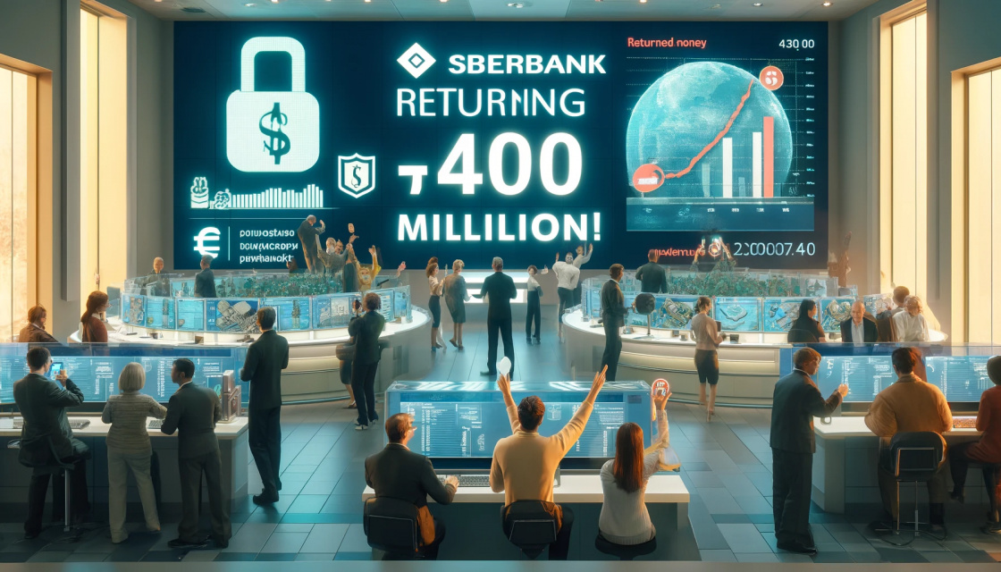Сбер за год вернул клиентам 400 млн рублей, замороженных на счетах мошенников 