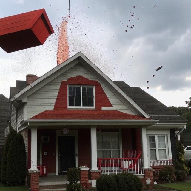 На Наугорском шоссе в Орле кирпичи падают с пятиэтажки