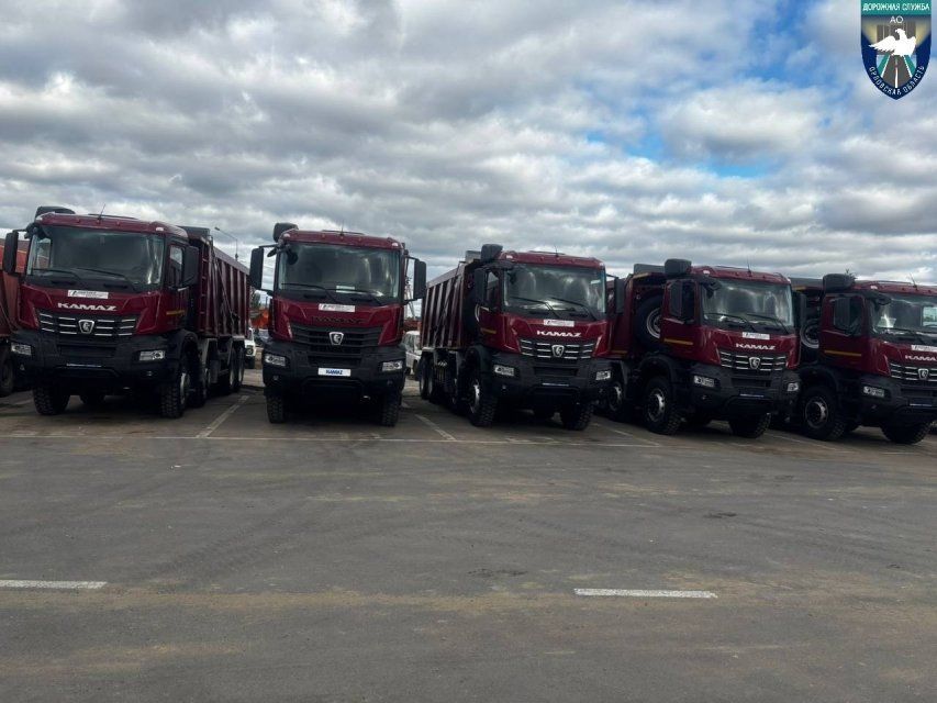 Орловская «Дорожная служба» закупила пять новых КамАЗов