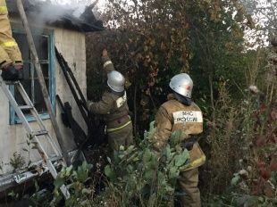 Во Мценском районе горели две дачи