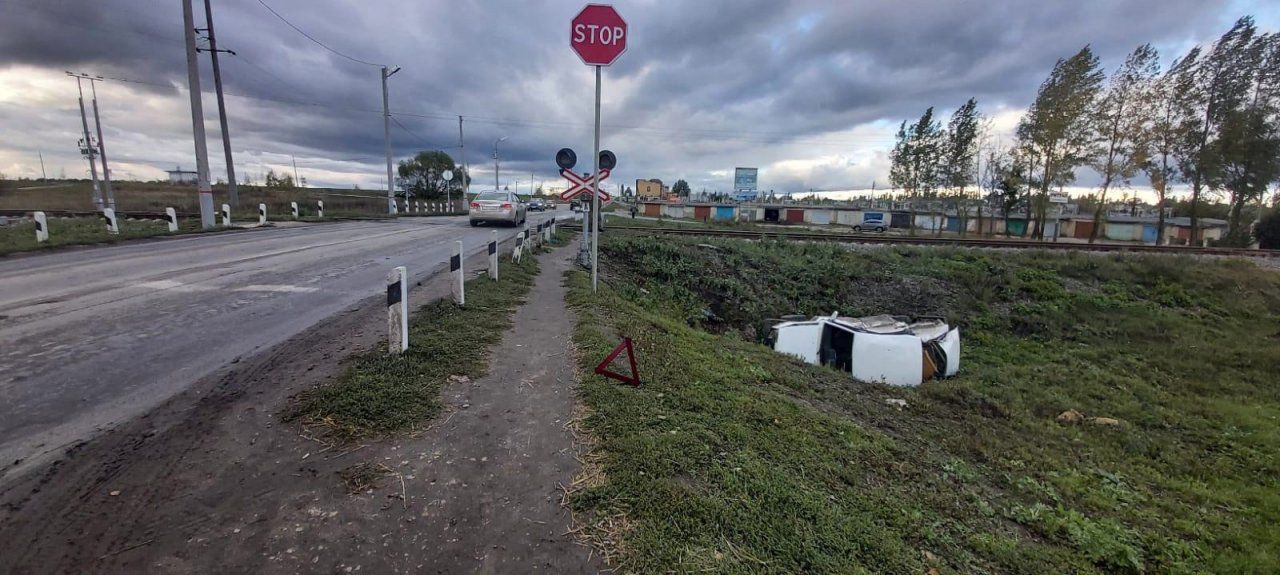 Под Орлом иномарка улетела в кювет. Водитель погиб