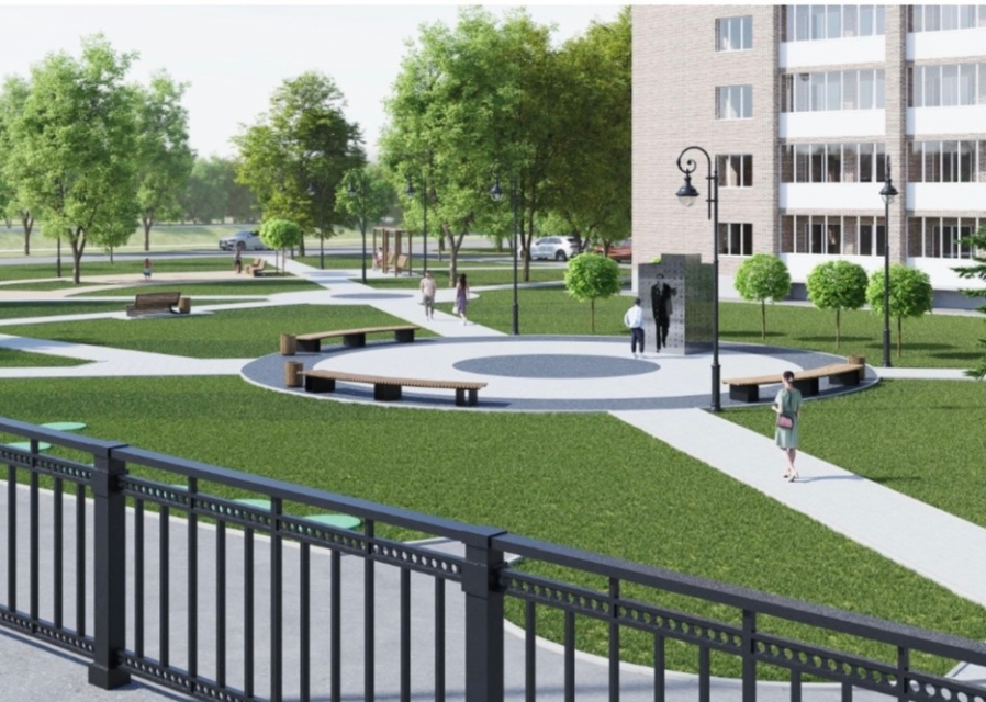 Появились картинки как будет выглядеть сквер Иванова в Орле после преображения