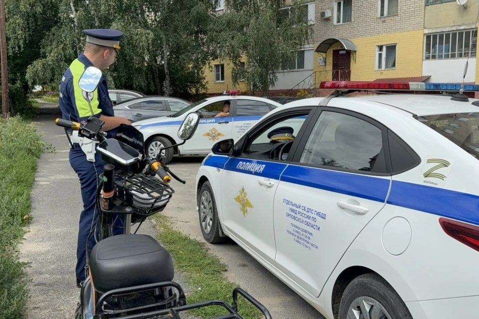 47 нарушений за один рейд: в Орле ГИБДД провела профилактическое мероприятие "Самокат“