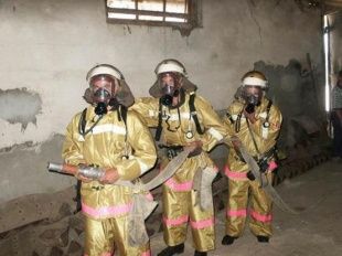 В Орле проходят соревнования за звание «Лучшее звено газодымозащитной службы»