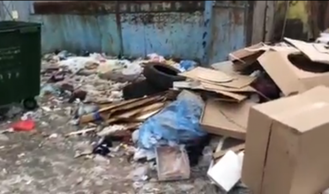 УК «Зеленая роща» никак не может навести порядок на контейнерной площадке на ул. 4-я Курская, 2