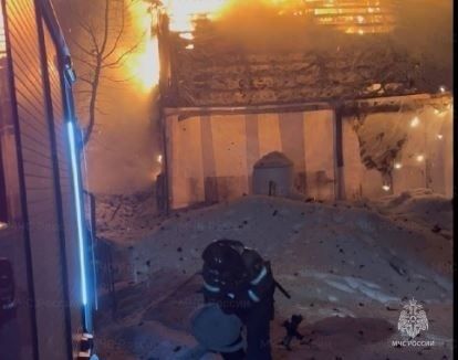 В Орле в СНТ "Отдых" сгорела дача