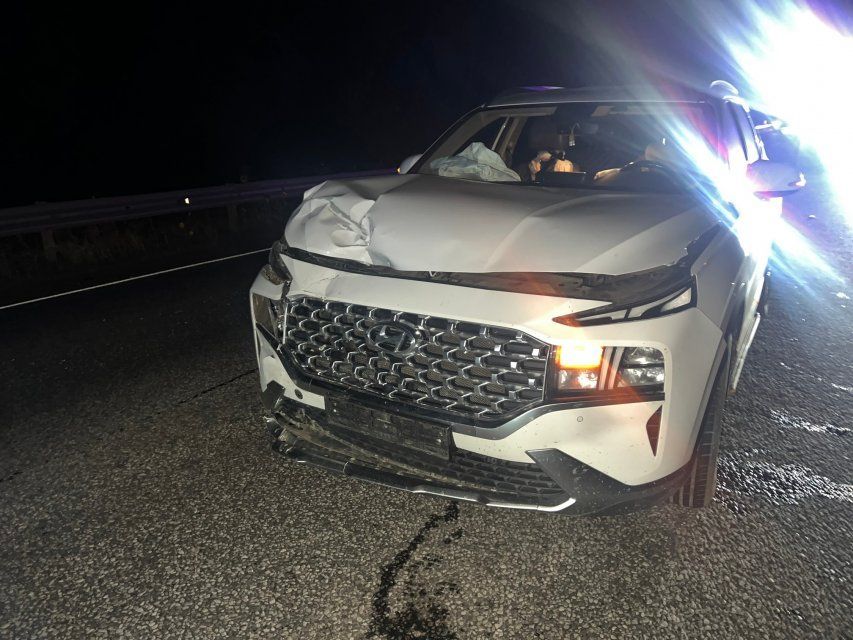Не выдержал дистанцию: "HYUNDAI SANTA FE" "въехал" в "OPEL ASTRA "