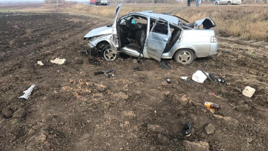 На Орловщине пьяный водитель «десятки» перевернулся с тремя пассажирами