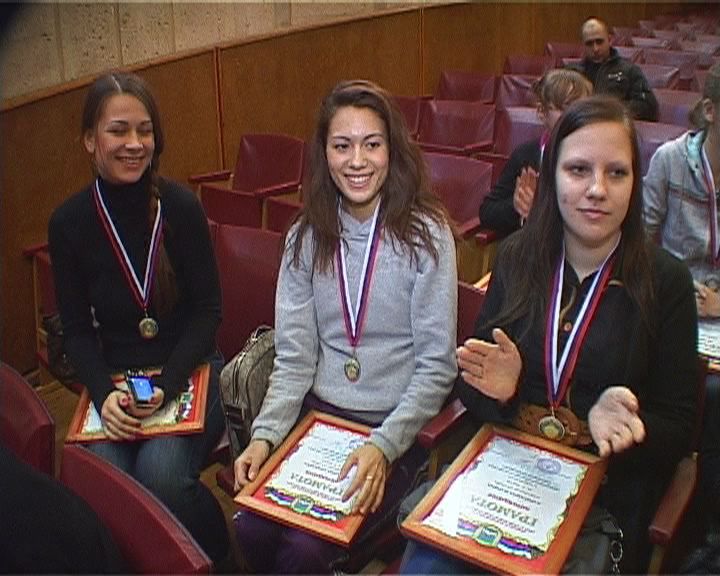 Награждение баскетболистов