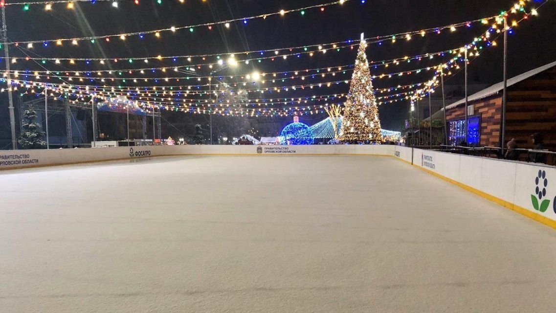 За месяц каток в центре Орла посетили 18 тысяч человек