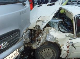 Очередное ДТП произошло в районе ул. Алроса