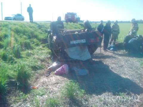 Два авто попали в ДТП в Орловском районе: «восьмерка» перевернулась