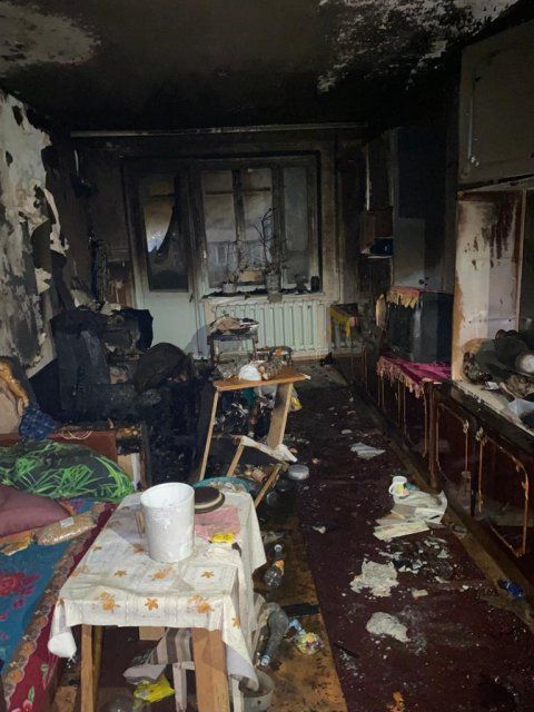 В Орле в первый день нового года пожар унес жизнь мужчины