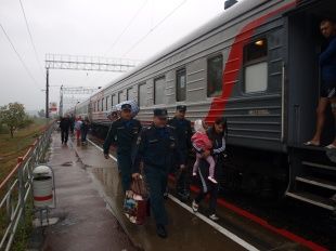 В Орел приехали 85 жителей из Луганской и Донецкой областей Украины 