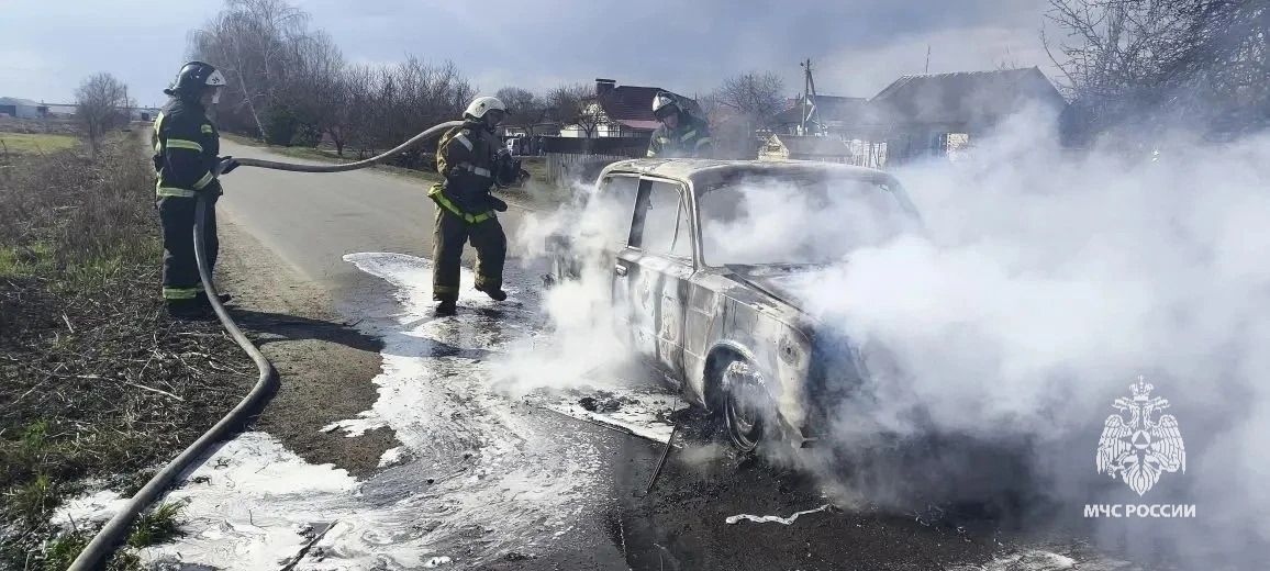 Вчера в Орловской области дважды горели авто