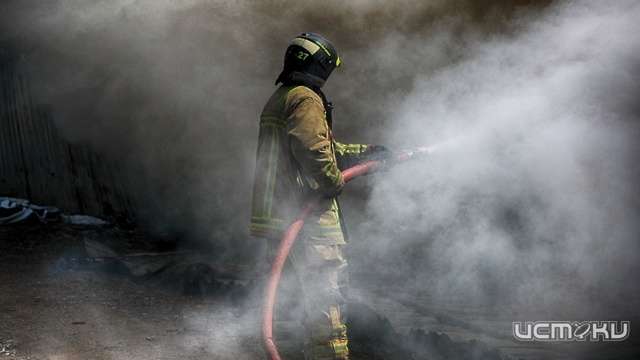 Под Орлом сгорел гараж и "девятка"