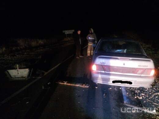 В Ливенском районе ВАЗ столкнулся с гужевой повозкой. Пострадал кучер