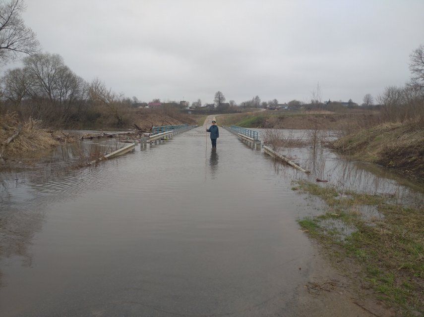 На Орловщине подтопило два низководных моста
