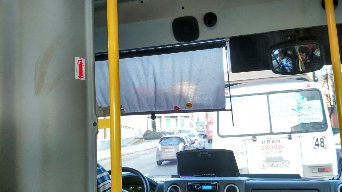 В орловских маршрутках появились камеры, направленные мимо водителя