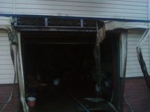 В Орле на выходных горел гараж