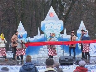 Колядки в центре города