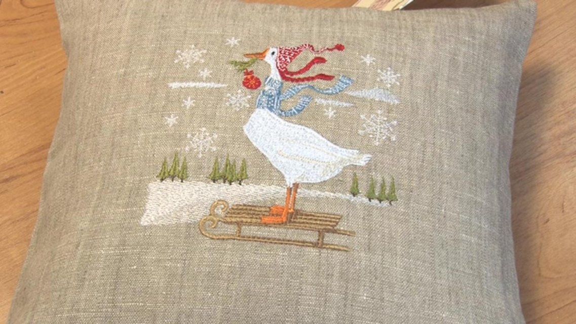 О создании подушек с эксклюзивной вышивкой — в телеверсии «Феличиты»