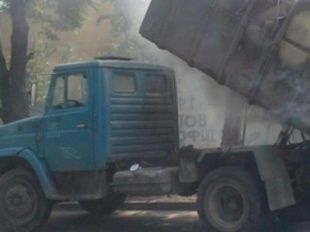 Во Мценском районе горел автомобиль «ЗИЛ»