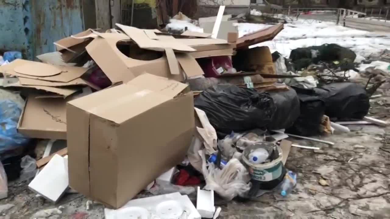 УК «Зеленая роща» никак не может навести порядок на контейнерной площадке на ул. 4-я Курская, 2