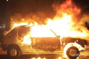 В Орловской области сгорел автомобиль