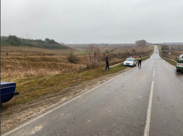 Под Орлом перевернулась легковушка. Пострадал водитель