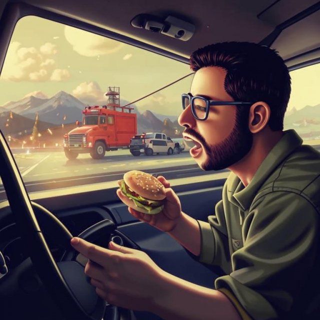 Поел шаурму или выпил кофе за рулем -можно получить штраф