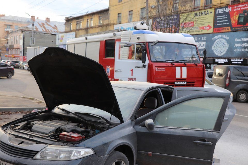 Утром на Полесской горела машина