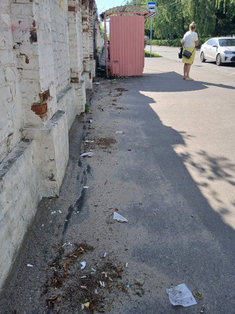 На песок, оставшийся с зимы на ул. Приборостроительная в Орле, обратили внимание прохожие