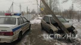 В Орле «Калина» снесла фонарный столб